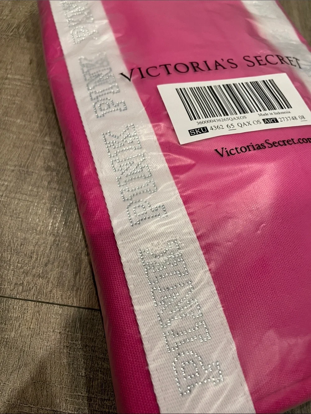 Victoria Secret PINK Rhinestone Gemstone Tote Bag Weekend Shopping Overnight